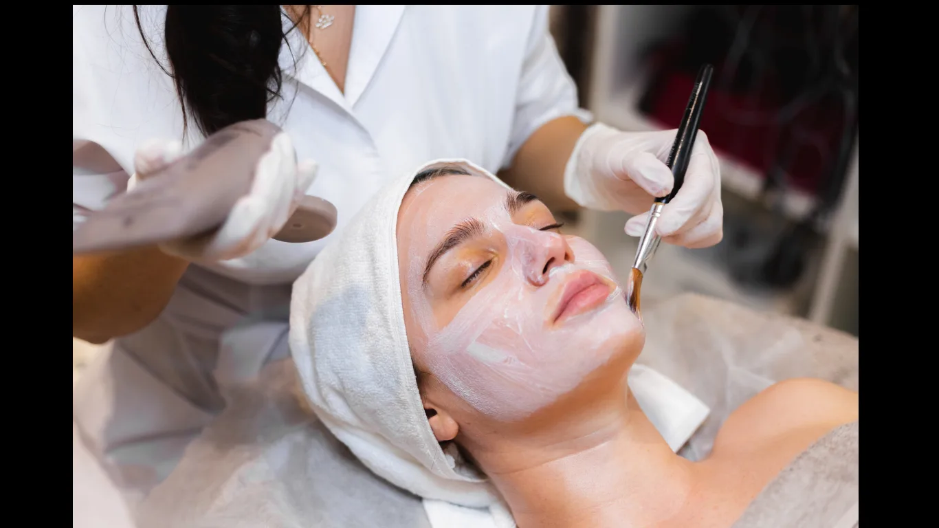 Facial treatment at Peony Beauty Melbourne